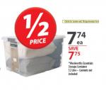 52 Litre Storage Container $7.74 - Woolworths