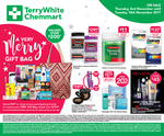Free Gift Bag worth $200 at Terry White Chemmart (Spend $49)