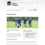 $100 Rebate for School Kids Sport Activities (NSW Only) - from 2018