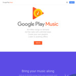 $0 FREE 90 Day Unlimited Trial with Google Music @ Google Play (New Users)