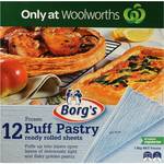 ½ Price Borg's Traditional Puff Pastry 1.9kg (12 Sheets) for $3 @ Woolworths (Online Only)