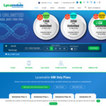 Lycamobile SIM Only Plans up to 80% off 1st Month (Online Only)