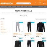Thermals Top/Tights/Pants $10 Each in-Store or + $9.99 Shipped/Use Code Save $10 @ Anaconda (Free Club Membership Required) 