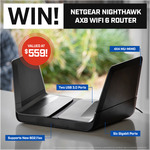 Win a Netgear Nighthawk AX8 8 Stream Wi-Fi 6 Router Worth $559 from PC Case Gear