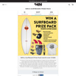 Win a Surfboard & Sunglass Prize Pack Worth Over $1,000 or 1 of 5 Merchandise Packs from SIN Eyewear