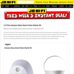 ½ Price Amazon Alexa Smart Home Starter Kit $49 + Delivery (Free C&C) @ JB Hi-Fi