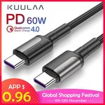KUULAA USB Type C to USB Type C Cable (0.5m) US $1.10 (~AU $1.60) Delivered @ Kuulaa Factory Store AliExpress