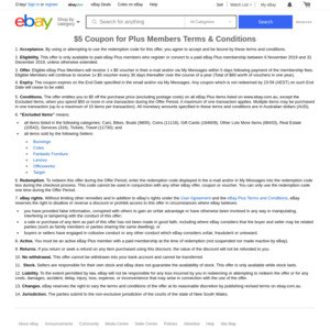 ebay new member coupon