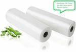 Vacuum Sealer Rolls for Food - Sous Vide Bag Rolls 2 Rolls 5m*26cm + Free Guide $9.99 + Delivery ($0 with Prime/ $39+) @ Amazon