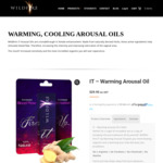 20% off Arousal Oils @ Wildfire Oil + Free Shipping in Australia on Orders over $50