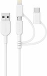 Anker Powerline II 3-in-1 1m Cable (Lightning(MFi)/Type-C/Micro-USB) - $16.14 + Delivery ($0 with Prime/ $39 Spend) @ Amazon AU
