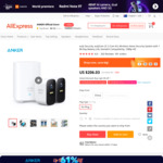 eufy 2C Wire-Free HD Security Cam with Home Base 2 Kit US$222.63 (~A$290.76) Delivered @ Anker via AliExpress