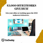 Win a $3,000 Officeworks Voucher from GoDaddy