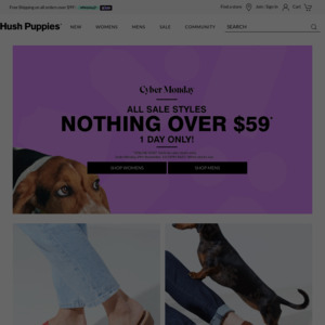 Cyber monday deals hush puppies