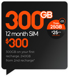 Boost Mobile $300 Prepaid Starter Pack | 12 Months Expiry | 240GB Data for $250 @ Boost