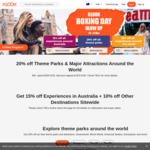 20% off Theme Parks (Inc. Dreamworld, Movie World) + up to 15% off Sitewide @ Klook