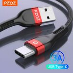 PZOZ USB to USB-C Nylon Braided Cable 1m US$1.54 (~A$2.13), 2m US$2.06 (~A$2.85) Delivered @ PZOZ Official Store AliExpress