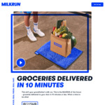 [NSW, VIC] $30 off $50 Spend First Order, 20% off Next Order, Free Delivery on $30+ Orders @ MILKRUN App (Select Suburbs Only)