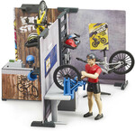Bruder - Bwold Bike Shop with Service Workshop $41.99 + $9.90 Delivery ($0 C&C from Ravenhall VIC) @ Online Toys