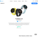 TicWatch E3 $183.45 Shipped (With 2% Login Voucher & Code) @ Mobvoi
