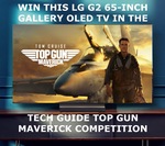 Win a LG G2 65" Gallery OLED TV and Top Gun Maverick Prize Pack or 1 of 5 Minor Prizes from TechGuide