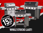 15% off Weber Genesis 2 Gas Barbecues, 27% off Pulse 1000 Electric Barbecue $479.20 Delivered @ Weber