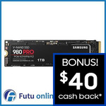 Samsung 980 Pro 1TB for  $149 from Ebay Futu online after ebay code for ebay plus and 40 cashback from Samsung