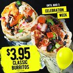 [QLD] Classic Burritos $3.95 @ Burrito Bar, Coomera