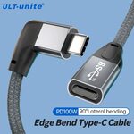 100W USB Type C Extension Cable, Right Angle, Female to Male, 1m USB 3.2, US$10.21 (~A$15.87) Delivered @ ULT AliExpress