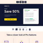 Codecademy Pro 1-Year Subscription US$180 (~A$270, 50% off)