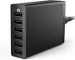 Anker 60W 6-Port USB Wall Charger PowerPort 6 $29.99 Delivered @ AnkerDirect AU via Amazon AU