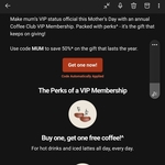 50% off Annual VIP Membership Renewal $12.50 @ The Coffee Club