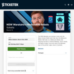 [NSW] Free General Admission (Tah Bar Seating) Ticket for Waratahs V Rebels, 7:30pm 13/5, Allianz Stadium Moore Park @ Ticketek