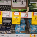 Coles CFL Spiral 2-Pack Light Bulbs: Edison Screw & Bayonet $2.62 in-Store Only @ Coles