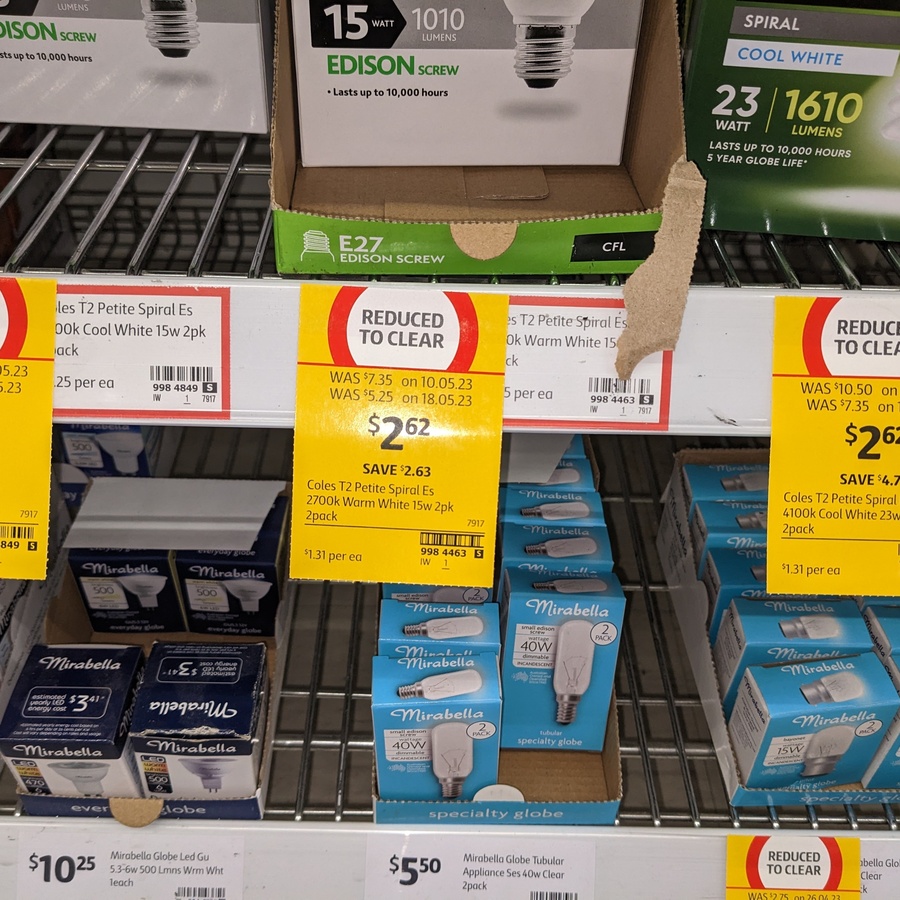 Coles on sale light bulbs