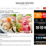 Wasabi Bistro $65 for $300 