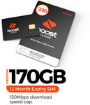 Boost 365 Days $230 Prepaid SIM Starter Kit (170GB Data if Activated by 27-11-23) $172 Delivered @ Oztech.traders eBay