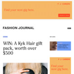 Win a Kyk Hair Gift Pack Worth $512 from Fashion Journal