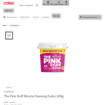 The Pink Stuff Miracle Cleaning Paste 850g $3.50 @ Coles (Online Only)