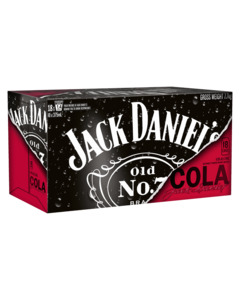 [NSW] Jack & Cola Cans 18-Pack 375ml $58.95 C&C / in-Store @ Dan Murphy's, Top Ryde