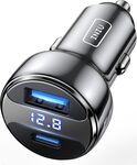 INIU 66W Total Fast Charging Car Charger, All-Metal PD & QC 3.0 $13.19 + Delivery ($0 with Prime/ $59 Spend) @ INIU Amazon AU