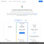 Google One AI Premium Plan (with Gemini Advanced) Free 2-Month Trial (Ongoing A$32.99/Month) @ Google One
