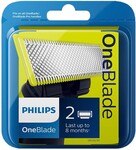 Philips OneBlade Replacement Blade 2 Pack 50% Off $21 (Was $42) @ Big W