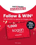 Win 1 of 10 $1,000 Kogan Gift Vouchers from Kogan [Ex WA/Remote/Regional]