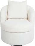 Levede Sherpa Fleece Swivel Chair Beige $209 (Was $299.99) + Delivery @ Levede