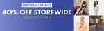 40% off Storewide (with Exclusions) + $6.95 Delivery ($0 C&C/ Bonds Rewards Members/ in-Store) @ Bonds
