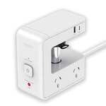 PHILIPS Desk Edge Clamp Powerboard, 2400W 4x Outlets + 2xUSB A +2xUSB C, Overload surge, 1.2m cord $48.30 + delivery (Free with