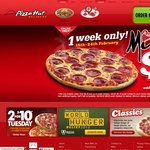 Pizza Hut from $4.95 Pickup, $9.95 Delivered