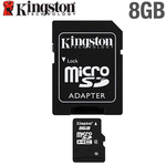 Kingston Micro SD Memory Card & Adaptor - 8GB Class 4 - $5.95 Free Shipping