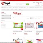 Tontine Pillows 50% off at Target $9 Delivery